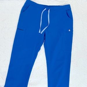 EUC Figs Yola Skinny Scrub Pants Royal Blue L